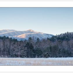 WD0375: Snow blankets the mountains in Cades Cove, Great Smoky M
