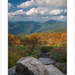 View from the Craggy Pinnacle Trail, Great Craggy Mountains, Blu