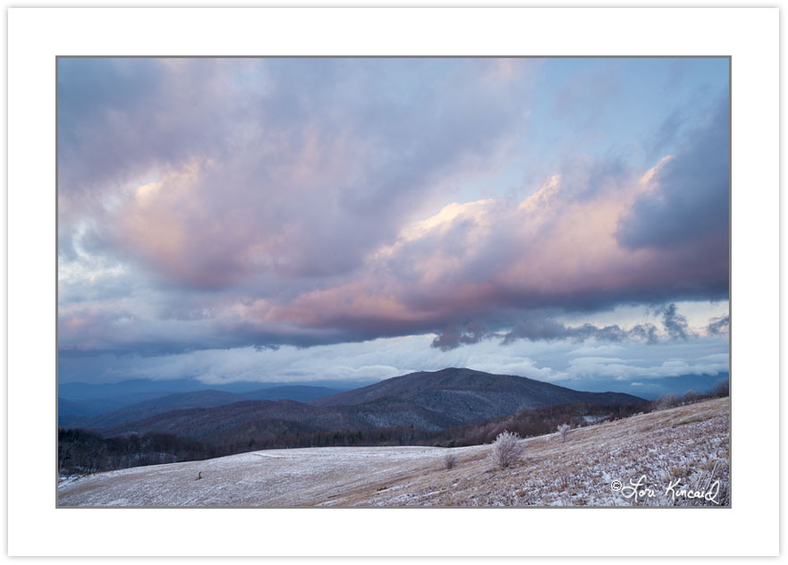 WD0305: Clearing storm at sunset from Max Patch Mountain, Pisgah