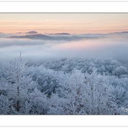 WD0312: Winter view at dawn from Max Patch Mountain, Pisgah Nati