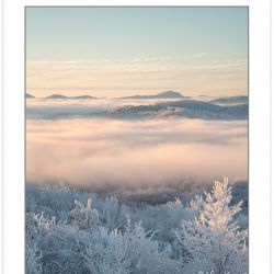 WD0319: Winter view at dawn from Max Patch Mountain, Pisgah Nati