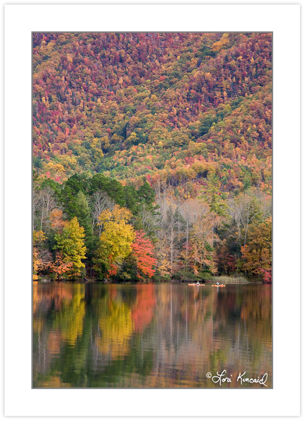 AD0201: Kayakers on Boundary Lake, Cherokee National Forest, Ten